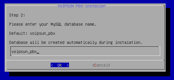 MySQL database name