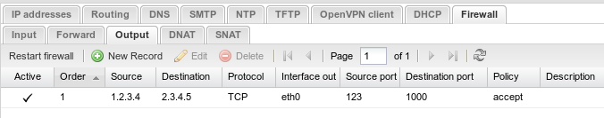 Output firewall