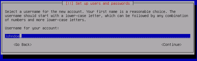 User login name