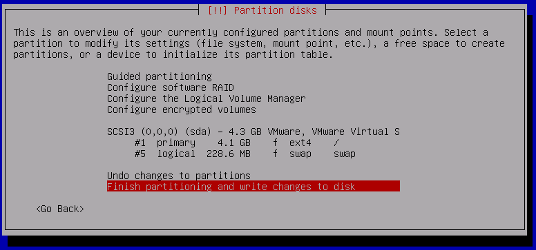 Partition disk