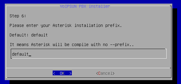 Installation prefix