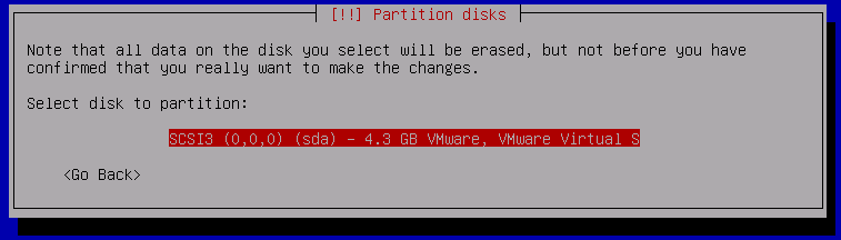 Partition disk