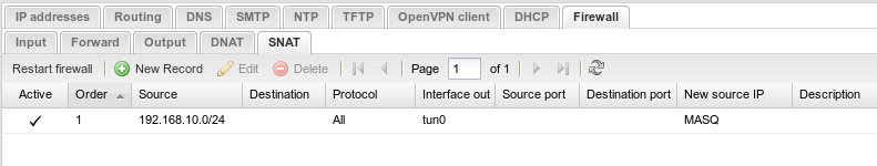 SNAT firewall